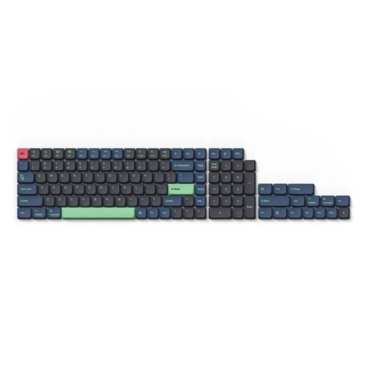 Keychron Low Profile Dye-Sub PBT 鍵帽套裝(PBT-48)(Hacker)