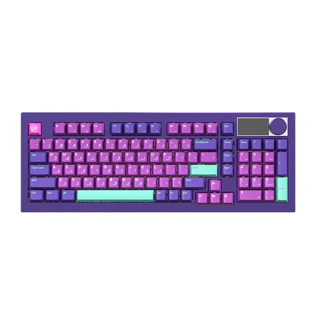 JamesDonkey R2 PRO RGB機械式鍵盤(紫垣軸)(陽極紫)