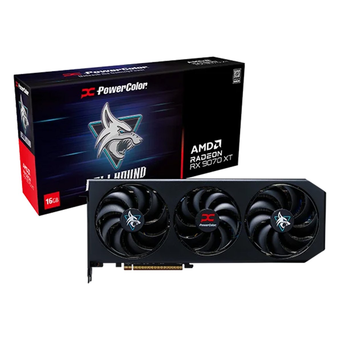 PowerColor HELLHOUND AMD Radeon RX9070XT 16GB GDDR6 顯示卡