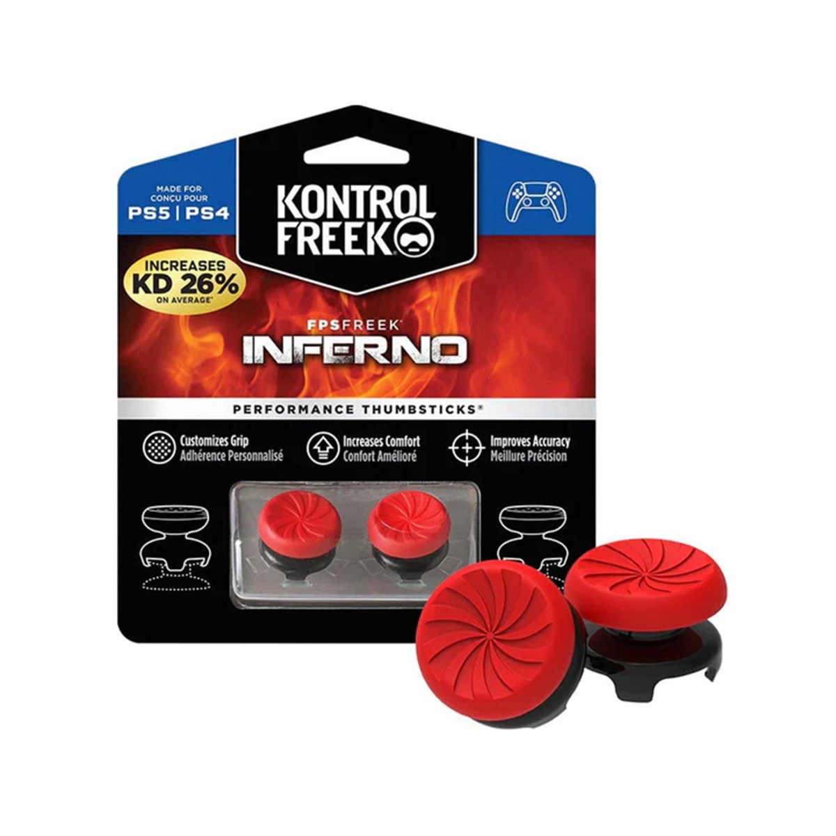 KontrolFreek FPS Freek Inferno 搖桿帽(PS5)