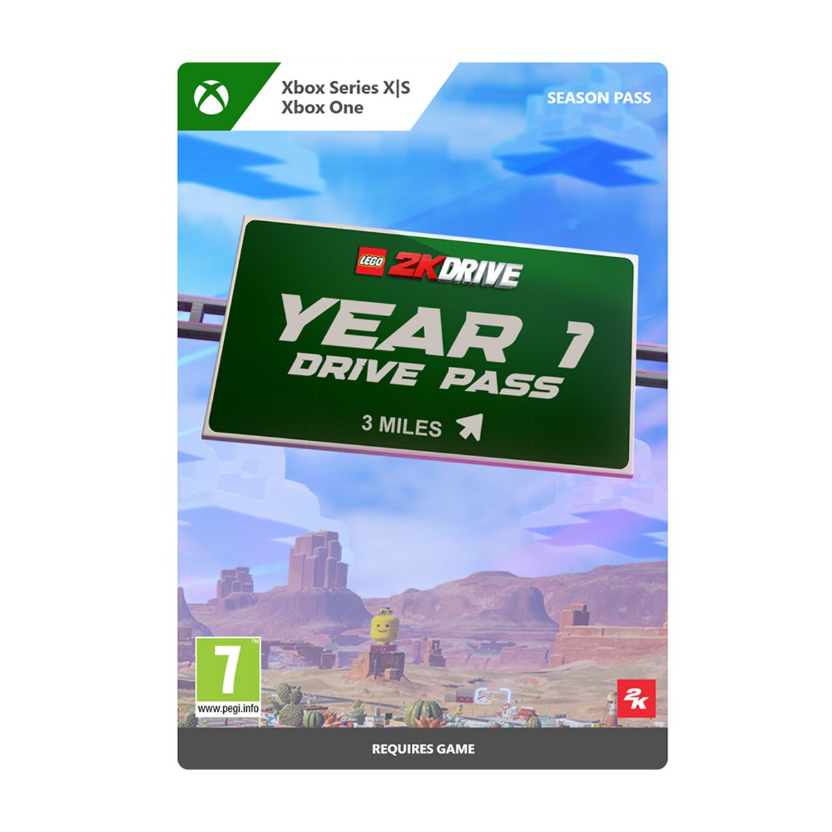 XBOX《樂高2K 飆風賽車》LEGO 2K Drive(第1年駕駛通行證 Year 1 Drive Pass)