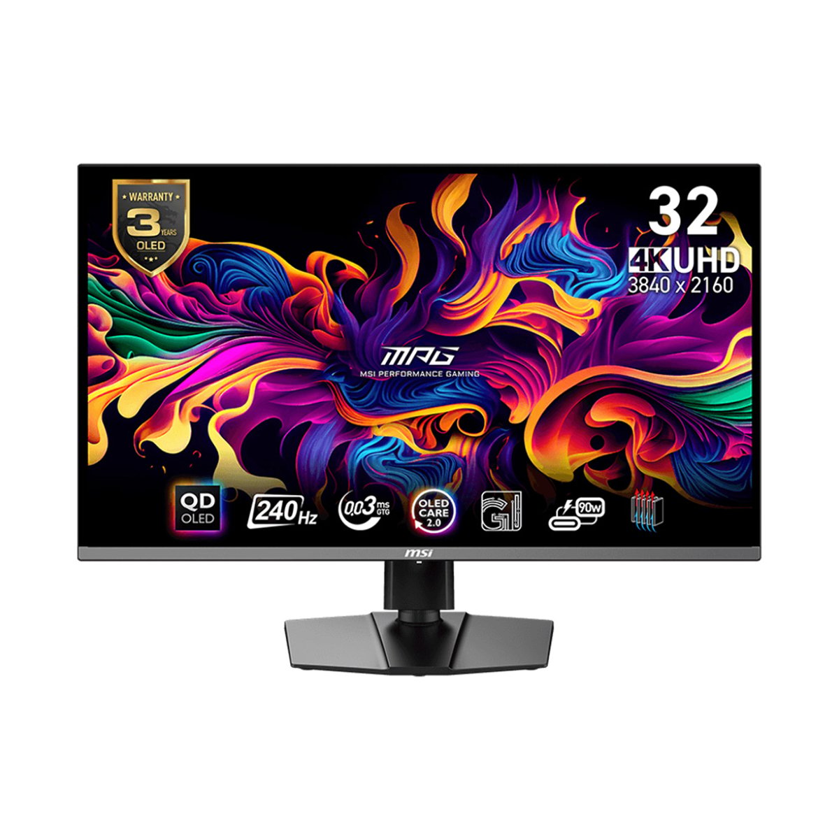 MSI MPG 321URX QD-OLED 32吋 4K UHD 240Hz  HDMI2.1 QD-OLED 電競顯示器(MO-MP321QO)