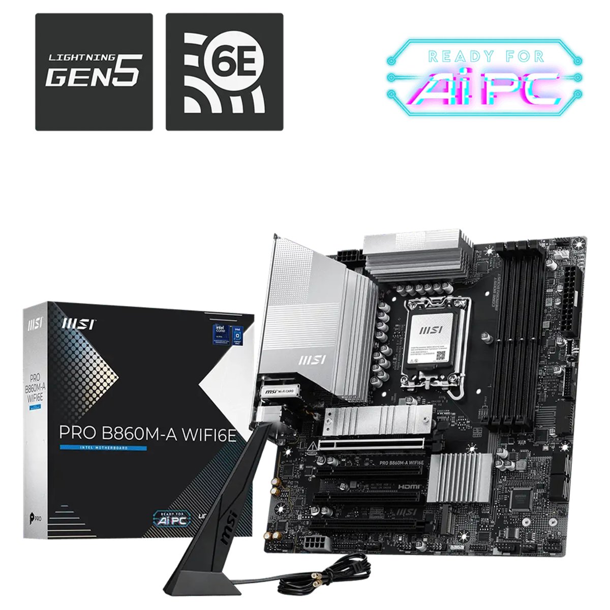 MSI PRO B860M-A WIFI6E mATX主機板