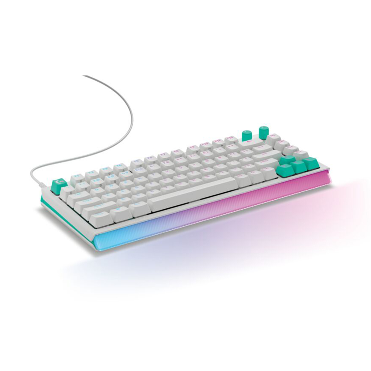 Logitech G512 X 75 類比機械雙軸有線電競鍵盤(75鍵-觸感軸-白色)