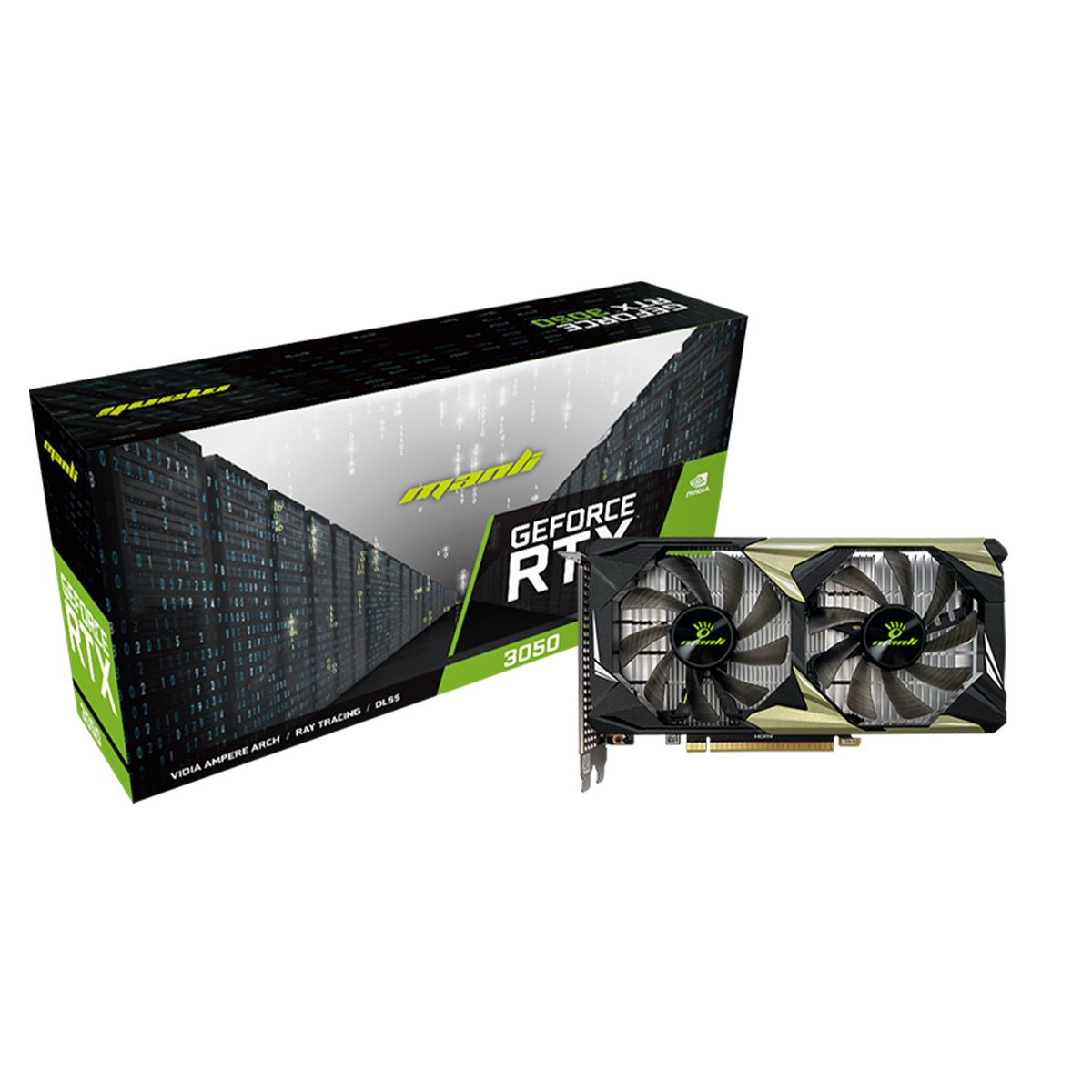 Manli GeForce RTX3050 NEBULA TWIN 6GB GDDR6 顯示卡