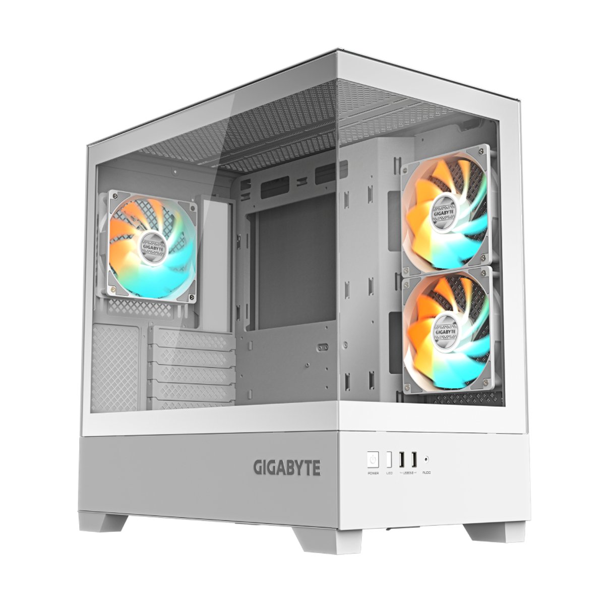 Gigabyte C201 PANORAMIC ICE MATX 機箱(白色)