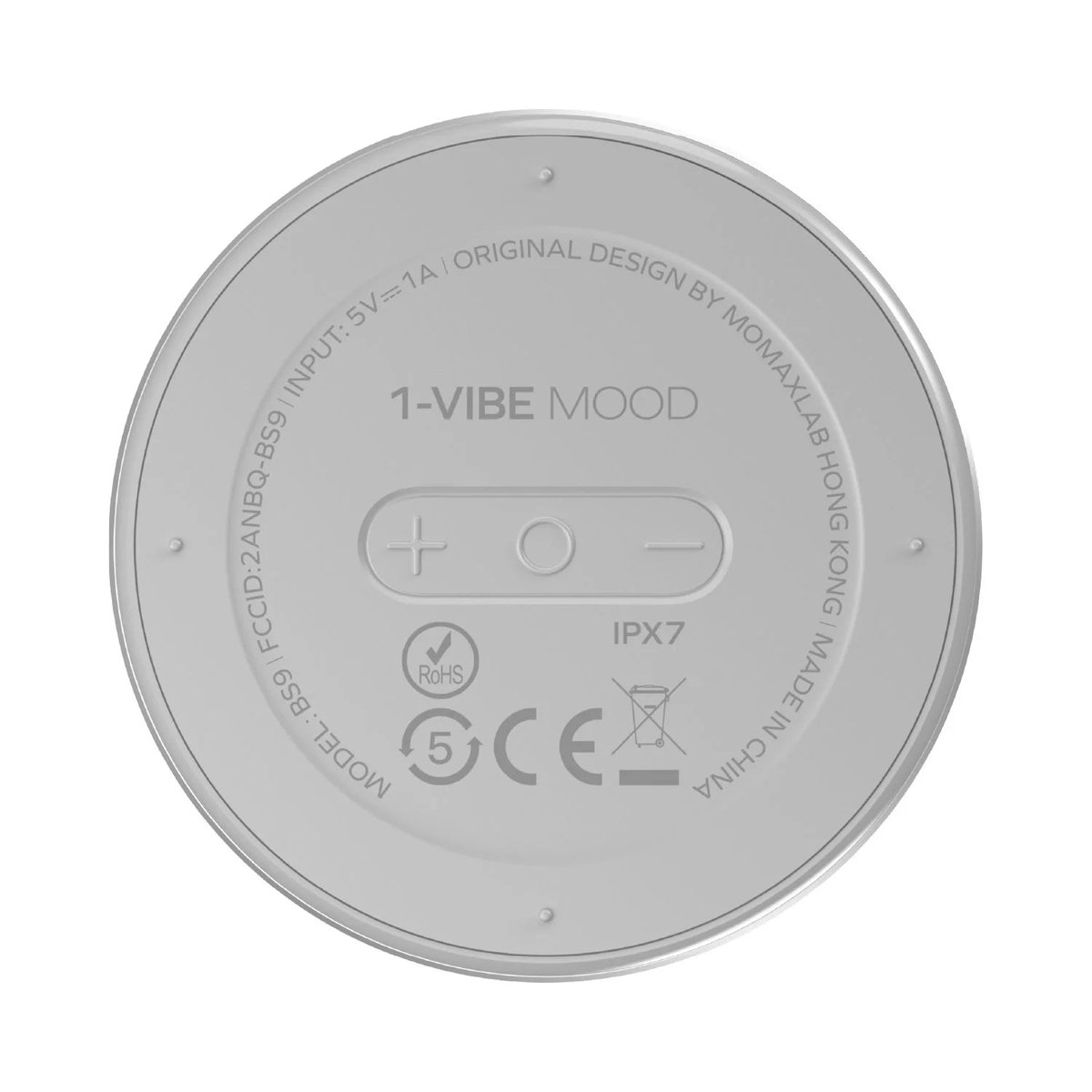 MOMAX 1-Vibe Mood 磁吸無線音箱(BS9)(銀色)