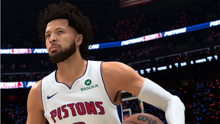 NBA 2K27 活塞隊球員持球特寫
