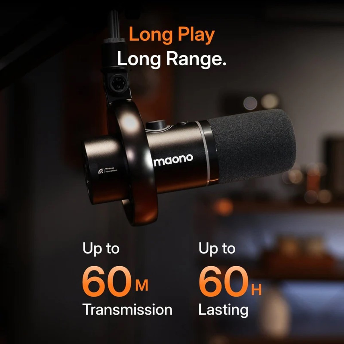 Maono PD200WT USB/XLR/2.4GHz 無線 動圈式麥克風