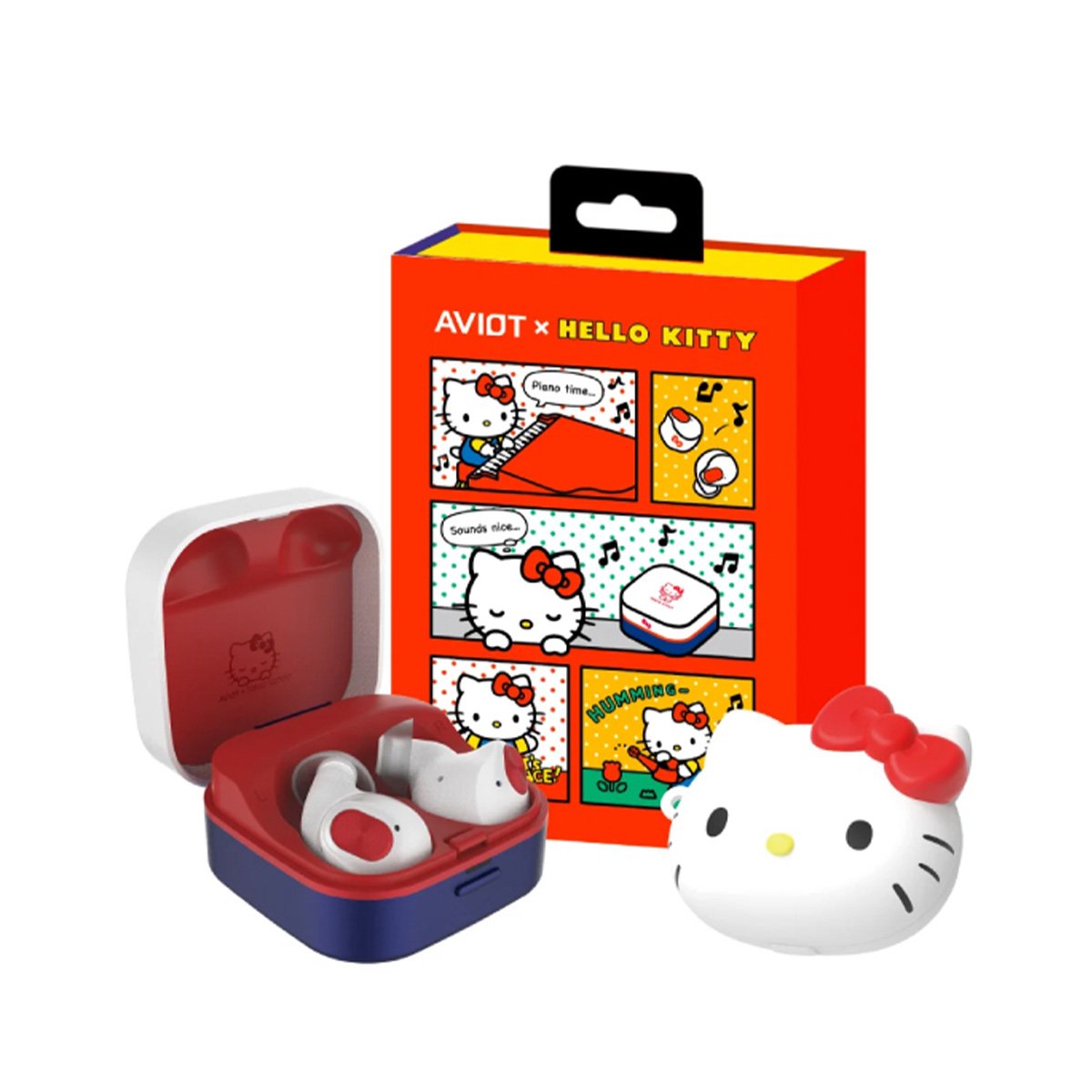 AVIOT TE-Q3-KTY《Q 系列 × 三麗鷗(Sanrio)》聯乘款真無線耳機(Hello Kitty)