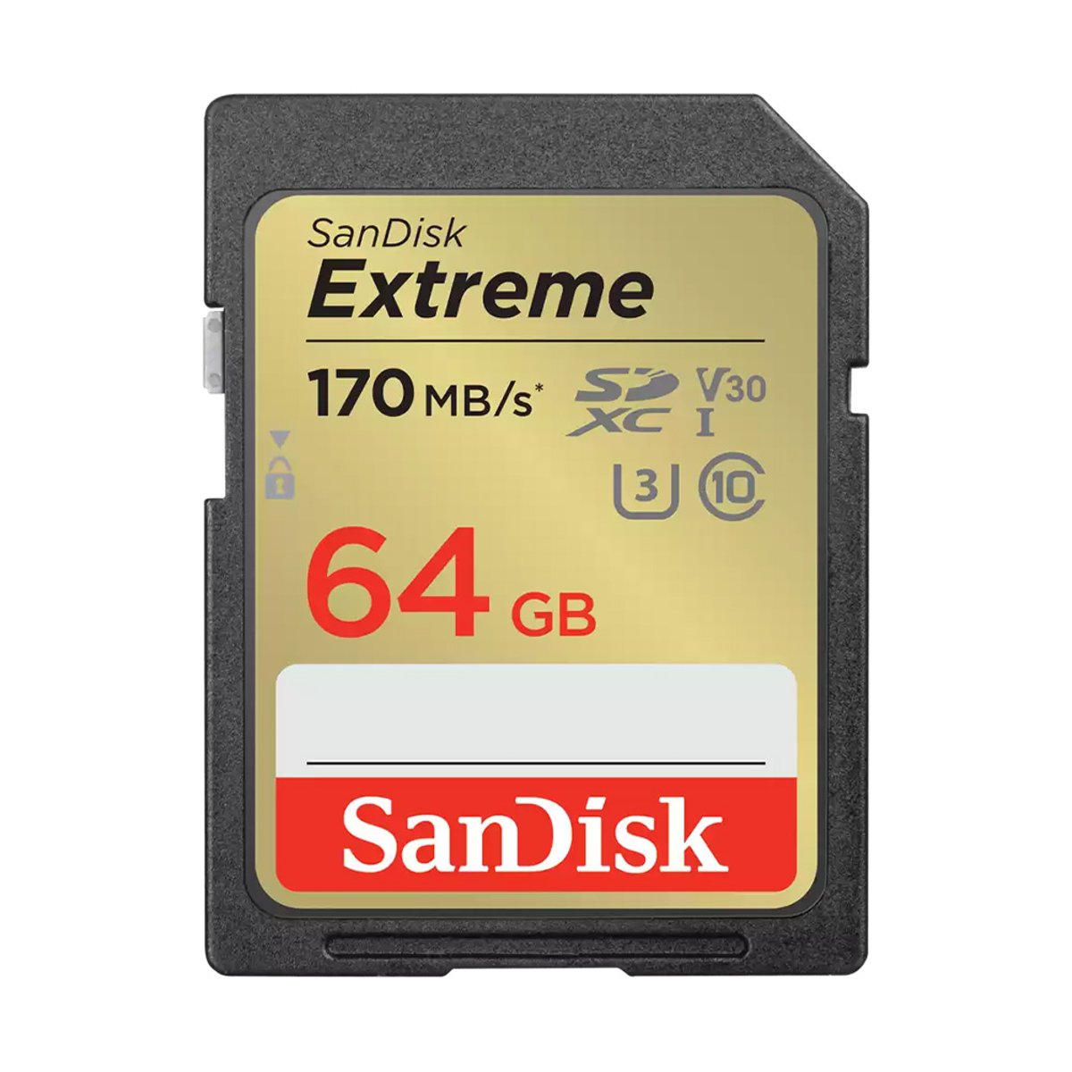 SanDisk SDSDXV2-064G-GNCIN EXTREME SDXC V30 U3 C10 UHS-I 170MB/ R 80MB/W 記憶卡(64GB)