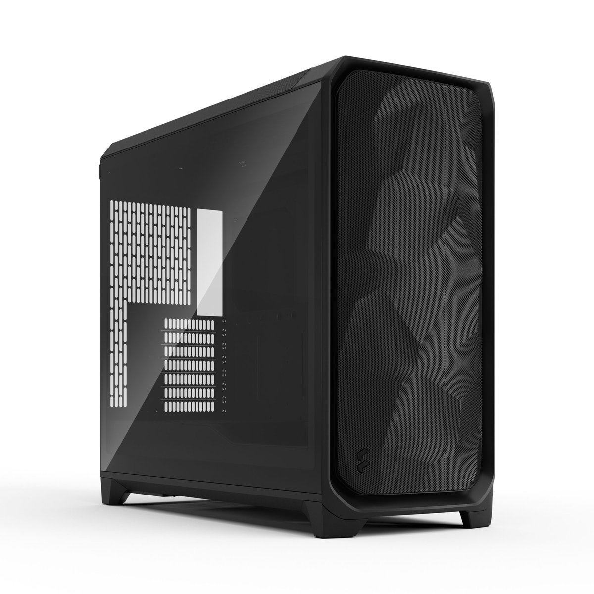 Fractal Design Meshify 3 XL E-ATX 機箱(FD-C-MES3X-02)(無環繞燈光-無燈風扇-黑色-暗塗層鋼化玻璃)