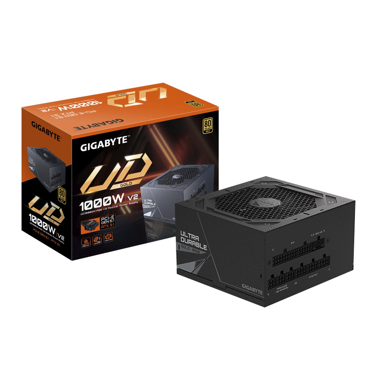 Gigabyte UD1000GM PG5 V2 PCIe 5.1 ATX 3.1 金牌 全模組電源供應器