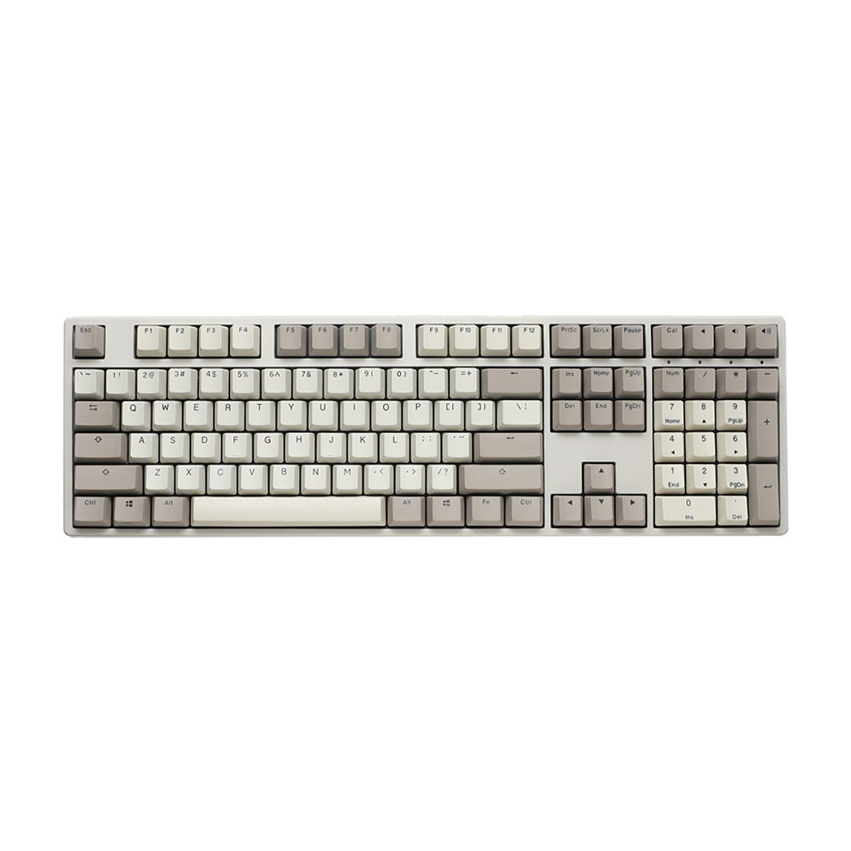 Ducky Origin Vintage 100% Layout PBT鍵帽 機械式鍵盤(Cherry Silent Red)