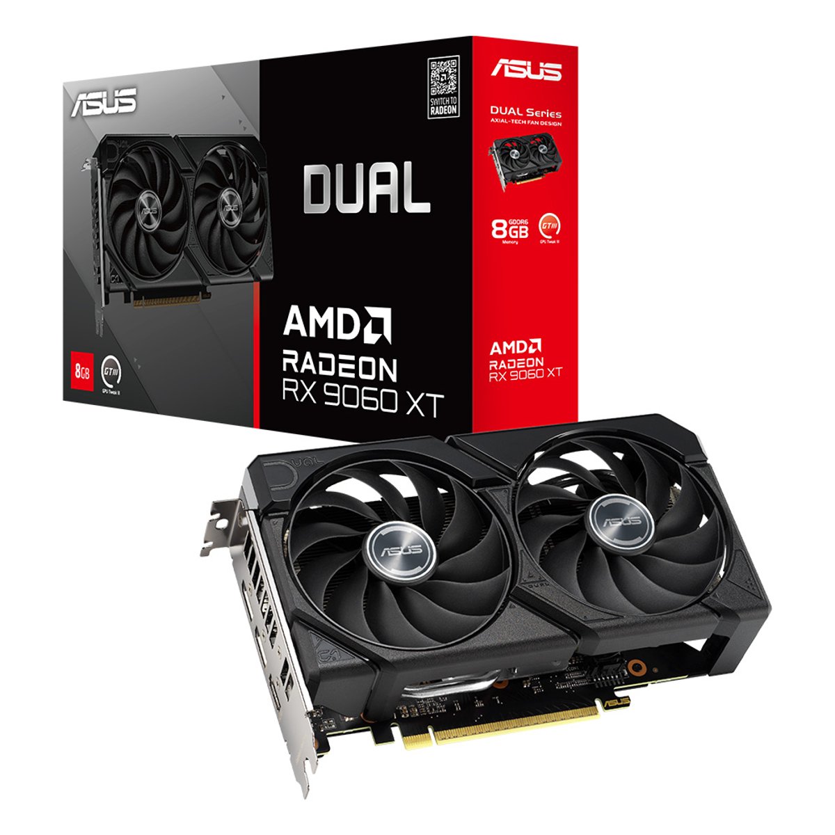 ASUS DUAL AMD Radeon RX9060XT 8GB GDDR6 顯示卡