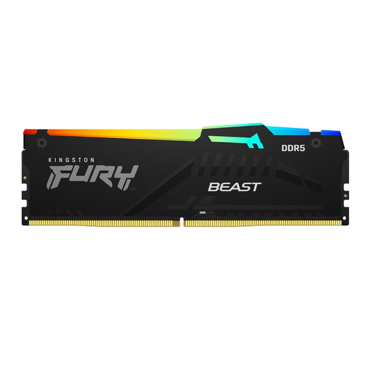Kingston Fury Beast RGB Black DDR5-5600Mhz 64GB*2 CL36 記憶體(KF556C36BBEAK2-128)
