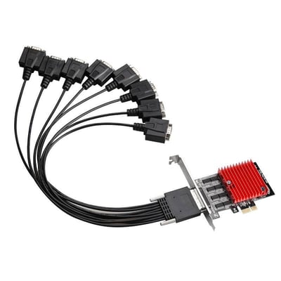 Die Wu PCie to 8 Port RS-232 Expansion Card