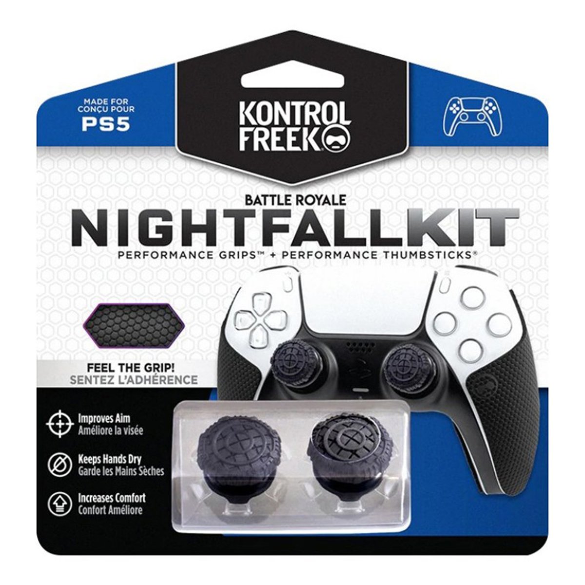 KontrolFreek Performance Kit Nightfall 搖桿帽(PS5)