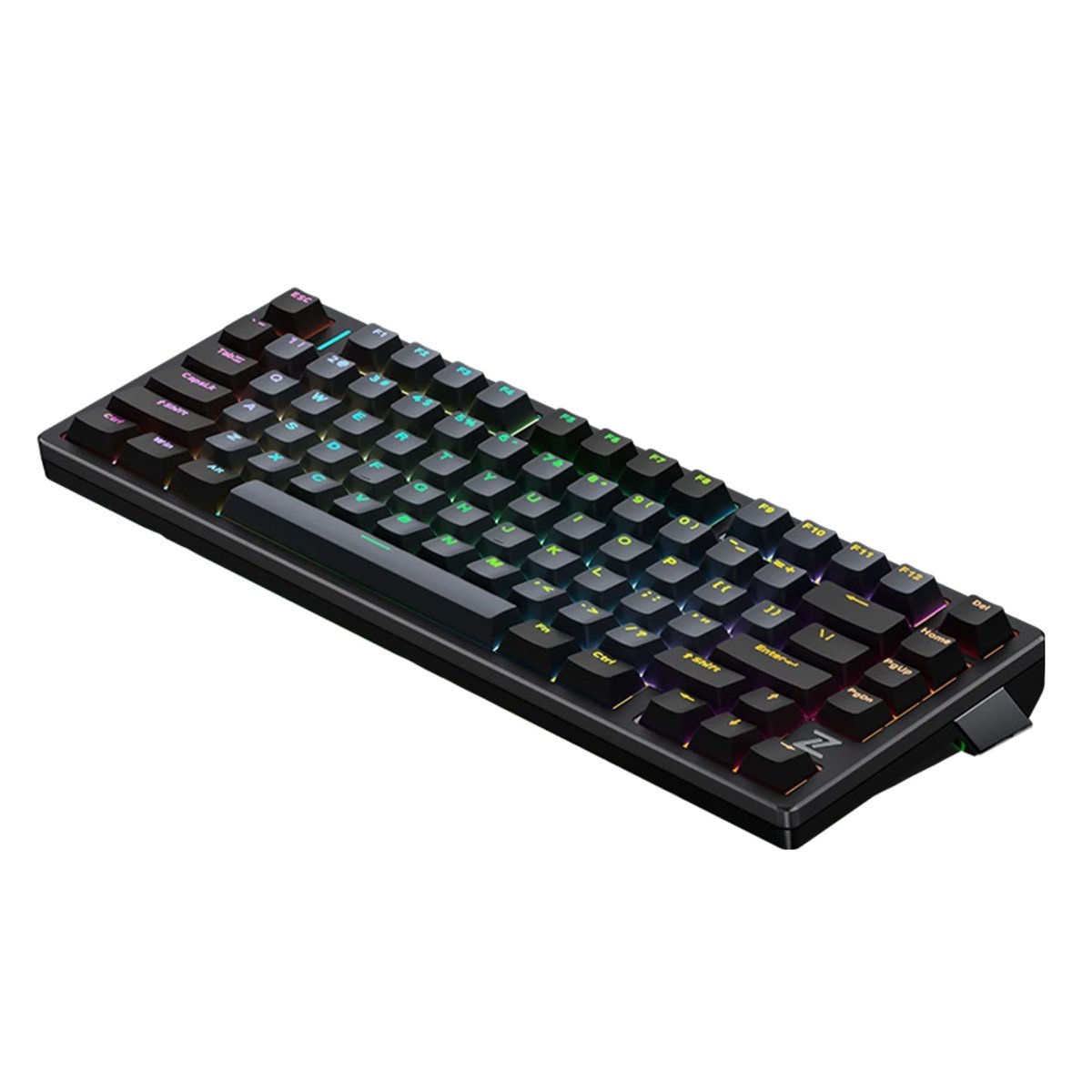 MCHOSE Z75 CNC鋁金屬上蓋 Hot-Swappable 75% Layout 三模 機械鍵盤(Black-風信子軸)