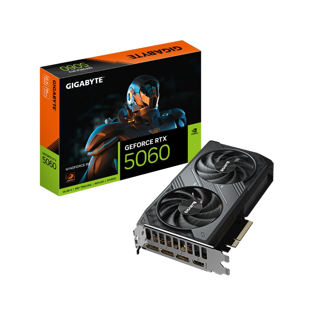 Gigabyte GeForce RTX5060 WINDFORCE MAX OC V2 8GB GDDR7 顯示卡