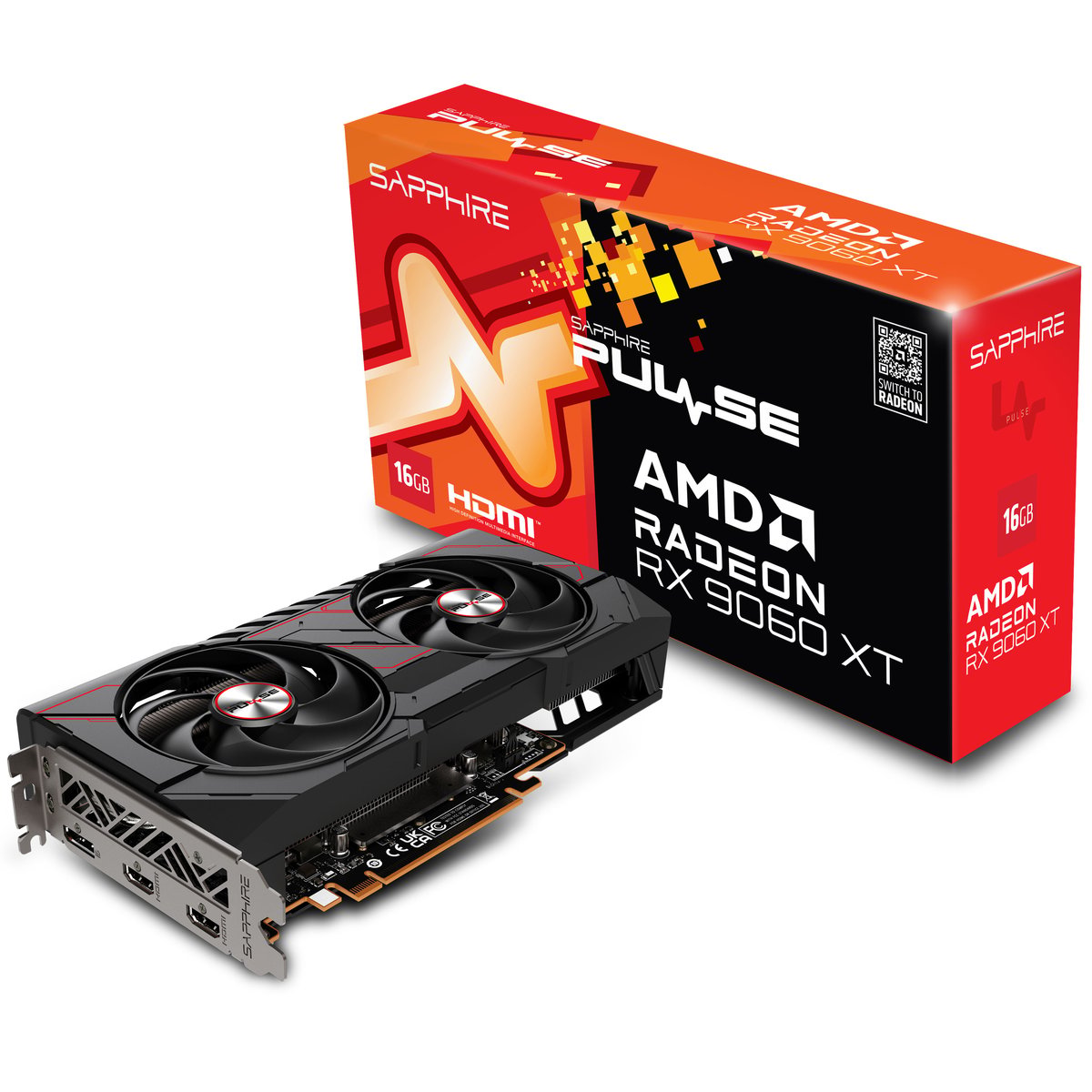 Sapphire Pulse AMD Radeon RX9060XT 16GB OC GDDR6 顯示卡