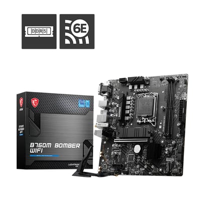 MSI B760M BOMBER WIFI M-ATX主機板