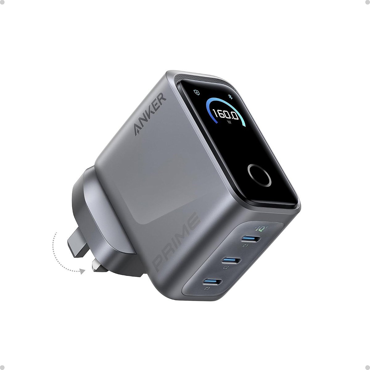 Anker Prime Charger 160W 3C1A 4埠GaN桌面充電站 (A2687)(Grey)