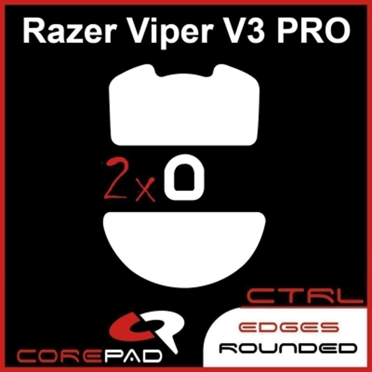 Corepad Skatez Ctrl PTFE滑鼠腳貼-Razer Viper V3 Pro (2sets){654)
