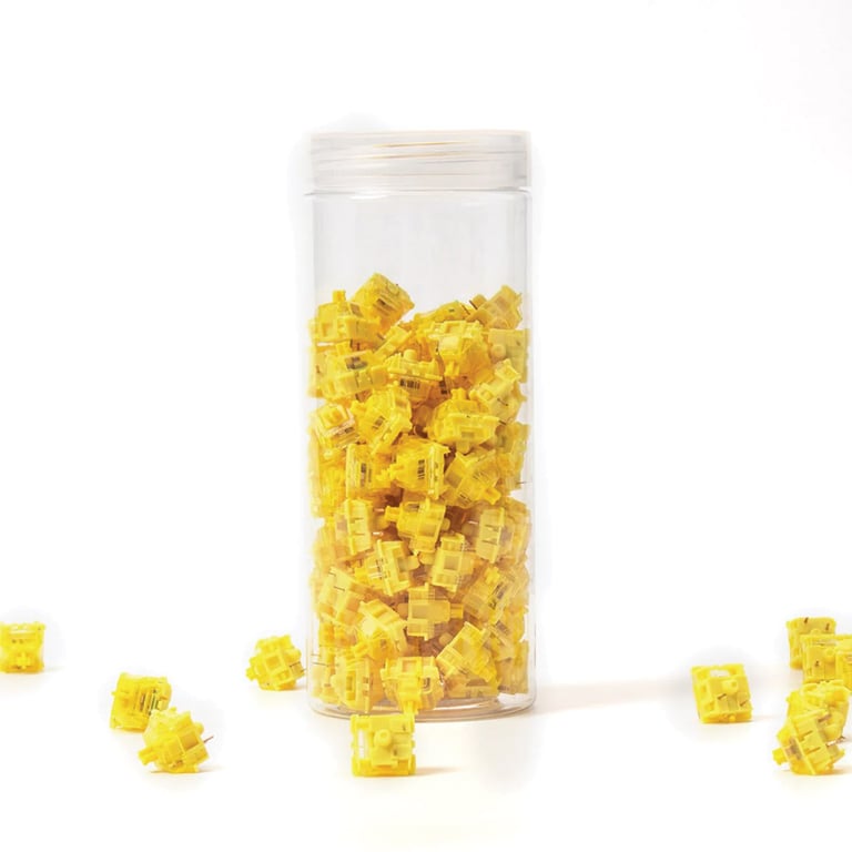 Gateron Phantom Yellow Switch 鍵軸 Linear-50g 110粒 (G43)(Phantom Yellow)