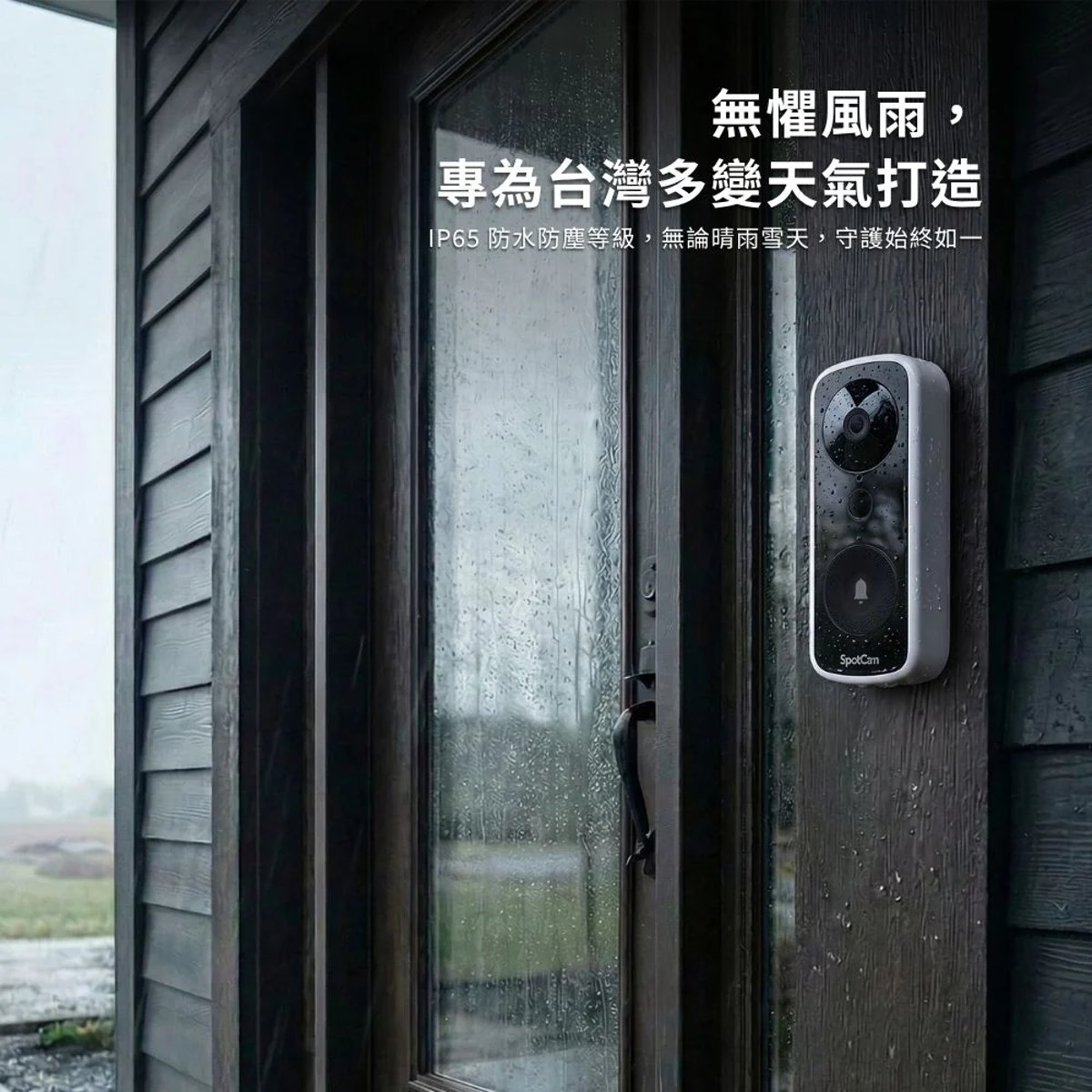 SpotCam Ring 3 全無線IP65防水智慧門鈴攝影機