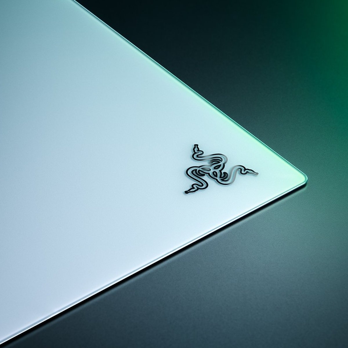 Razer Atlas Pro 超薄鋼化玻璃滑鼠墊(白色)