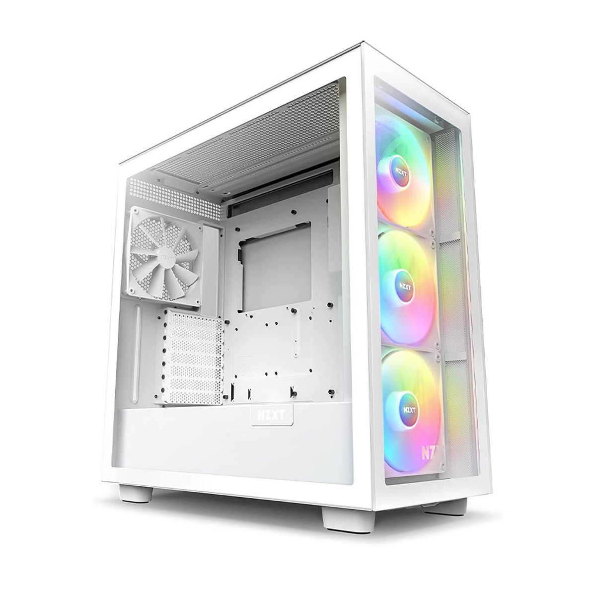 NZXT H7 Elite RGB (2023) 中塔式氣流機箱 With CORE F140mm RGB Fan x 3/FQ140mm x 1/Built-In Controlloer(白色)