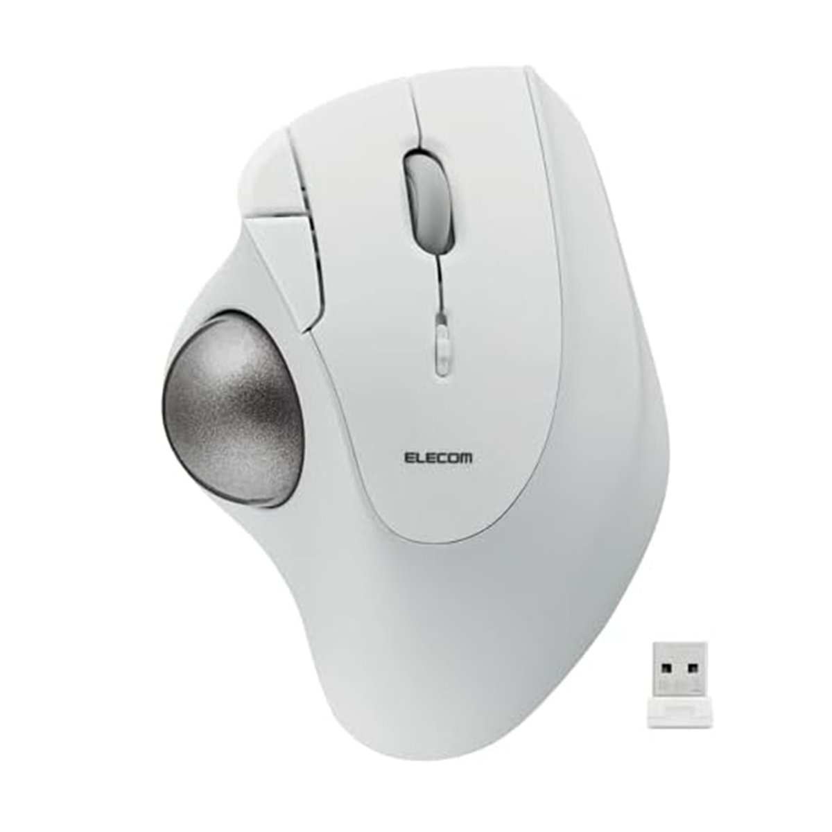 ELECOM IST Trackball 人體工學軌跡球滑鼠(白色-2.4Ghz)