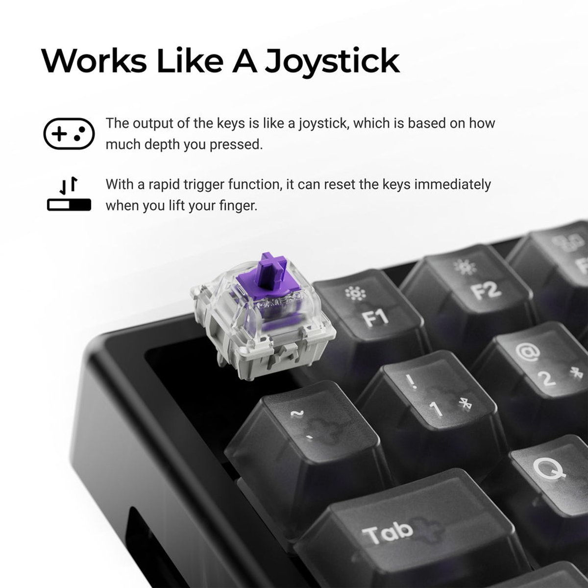 Keychron K2 HE (K2H-F1R) QMK 三模無線磁軸鍵盤(特別版-Resin Edition)