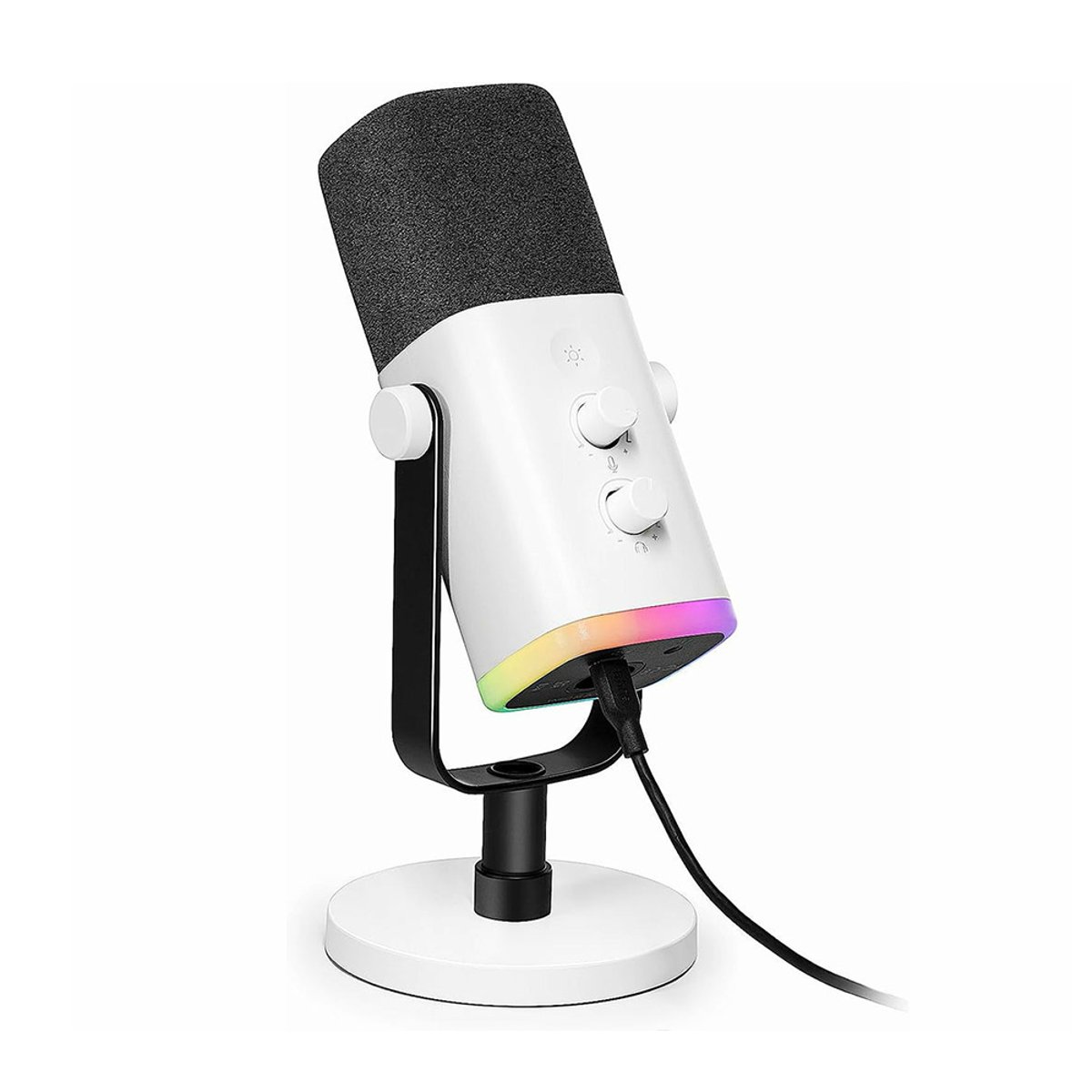 FIFINE AMPLIGAME AM8 RGB 動圈式遊戲麥克風(白)
