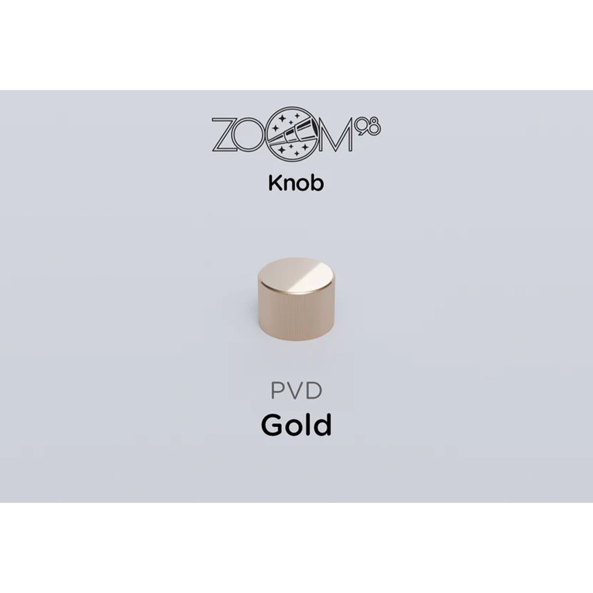 [Zoom系列配件] Meletrix Zoom系列 替換旋鈕(黃銅-PVD金)