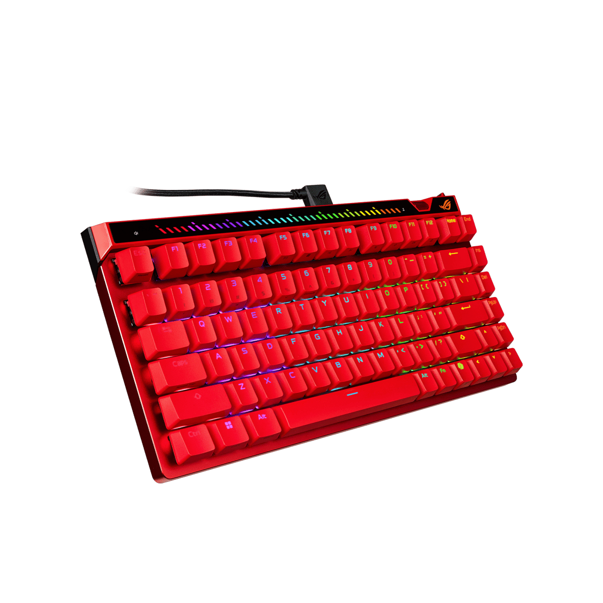 ASUS ROG Falchion Ace 75 HE 有線磁軸遊戲鍵盤(Lava Red-V2磁軸)