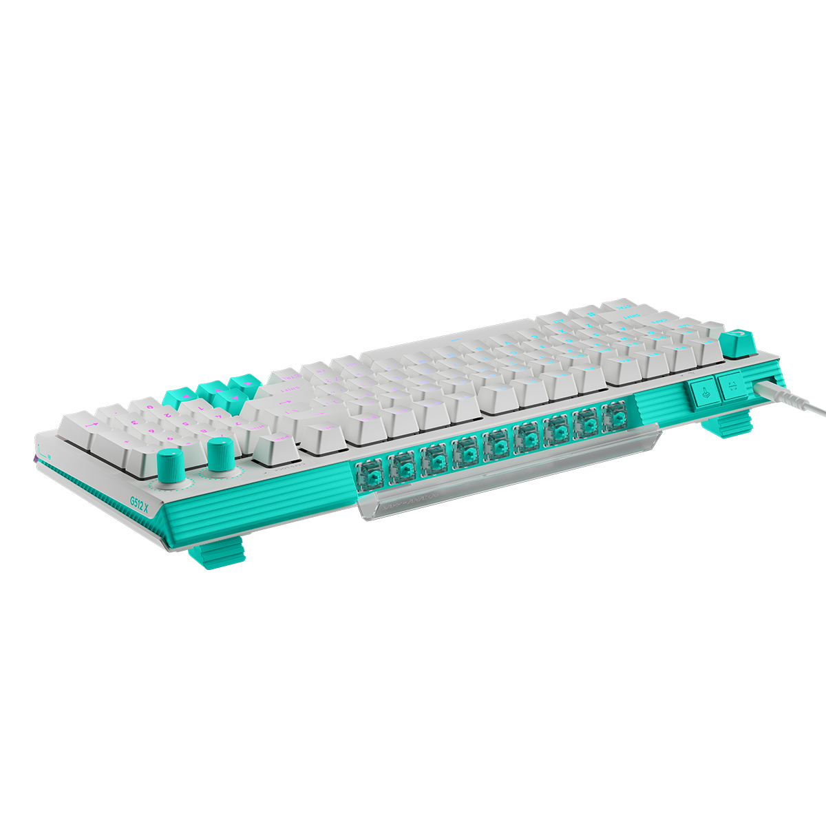Logitech G512 X 98 類比機械雙軸有線電競鍵盤(98鍵-觸感軸-白色)