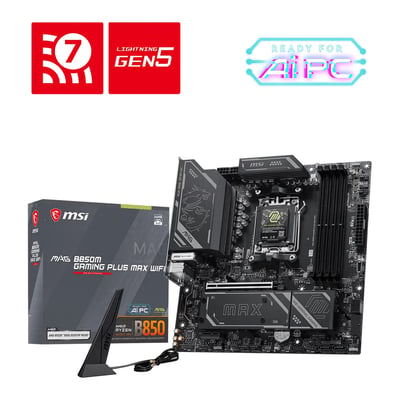 MSI MAG B850M GAMING PLUS MAX WIFI M-ATX主機板