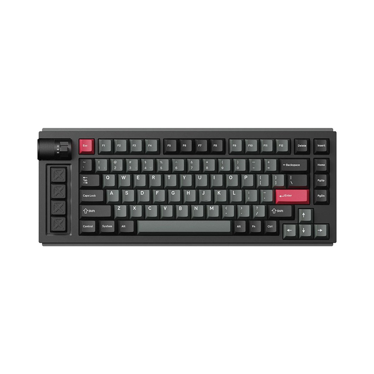 Lemokey L1 QMK/VIA 三模無線機械式鍵盤(LK-L1-CB-RD)(碳黑-紅軸)