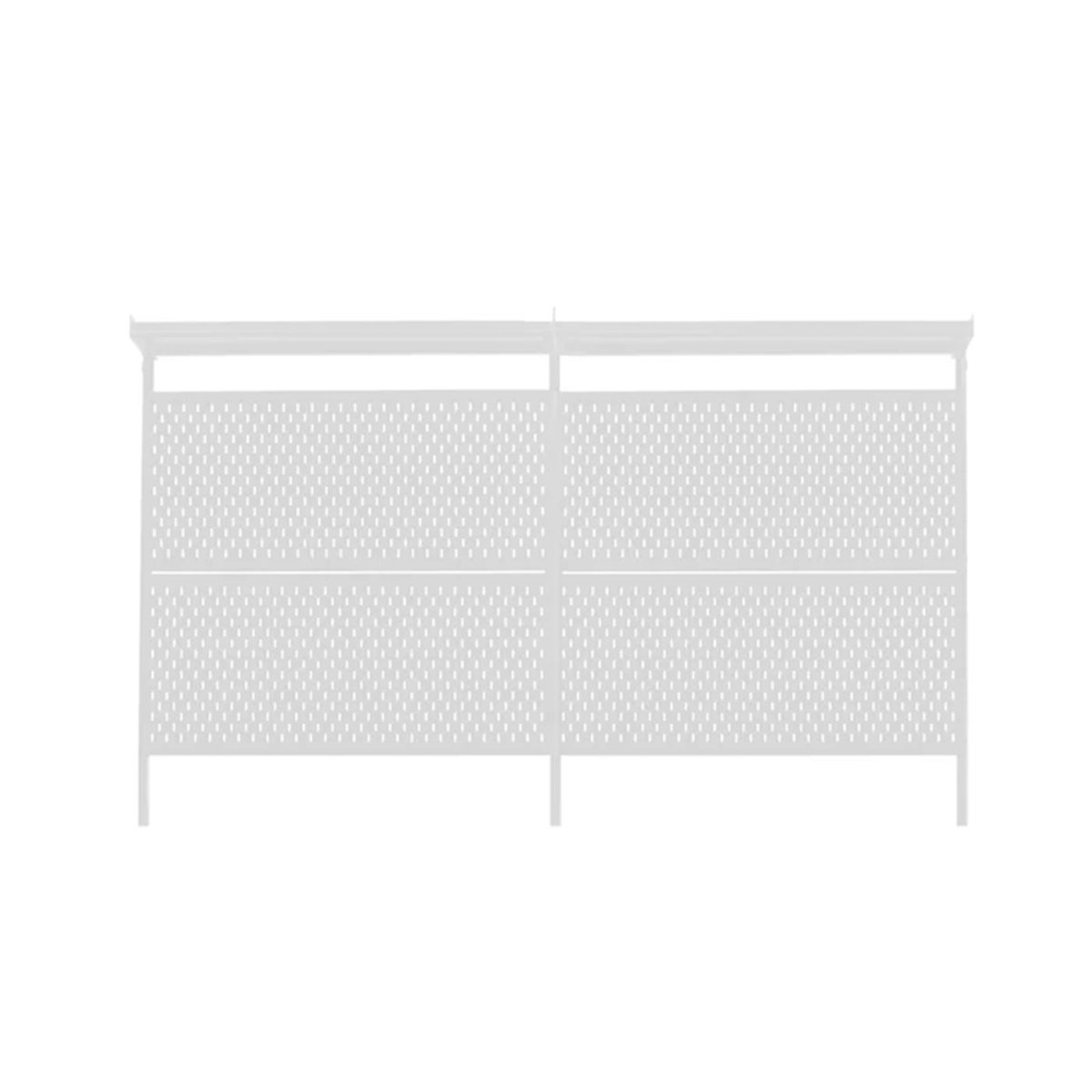 Zenox Pegboard With Top Shelf (White, 1.5M) 洞洞板層架(1.5m-白色)