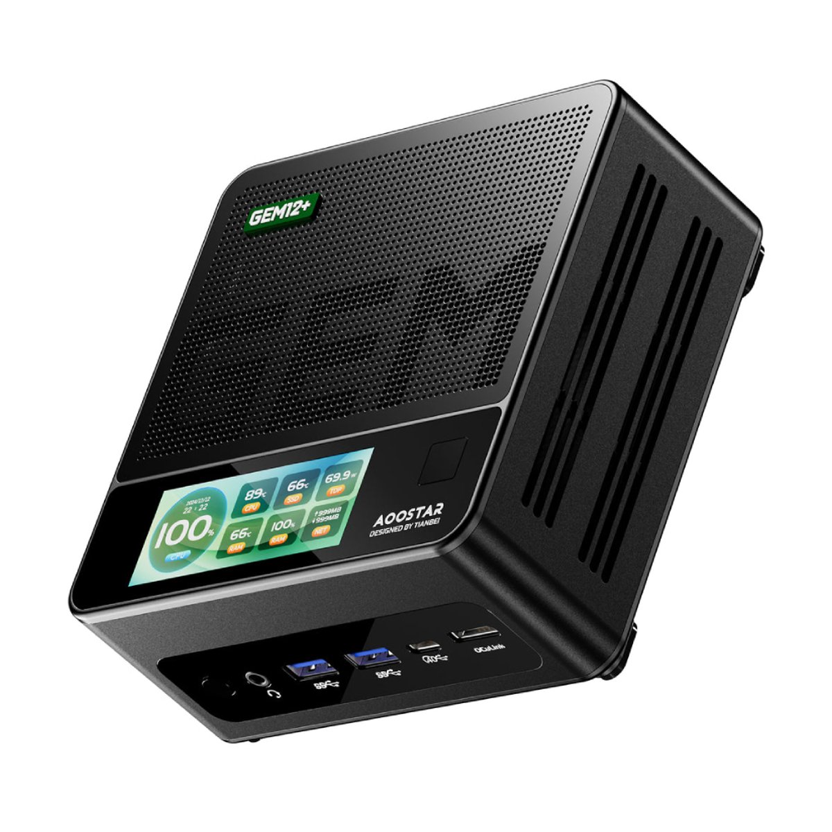 AOOSTAR GEM 12+ PRO (Ryzen7 PRO-8845HS+Radeon 780M+32GB+1TB+Win11 Pro) 迷你電腦