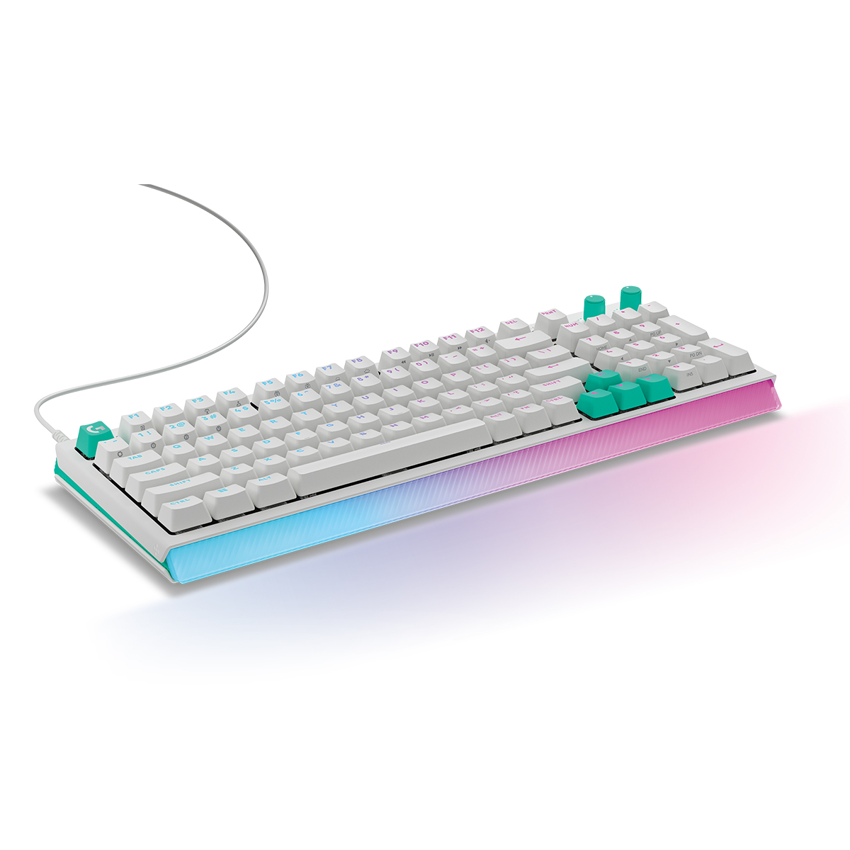 Logitech G512 X 98 類比機械雙軸有線電競鍵盤(98鍵-觸感軸-白色)