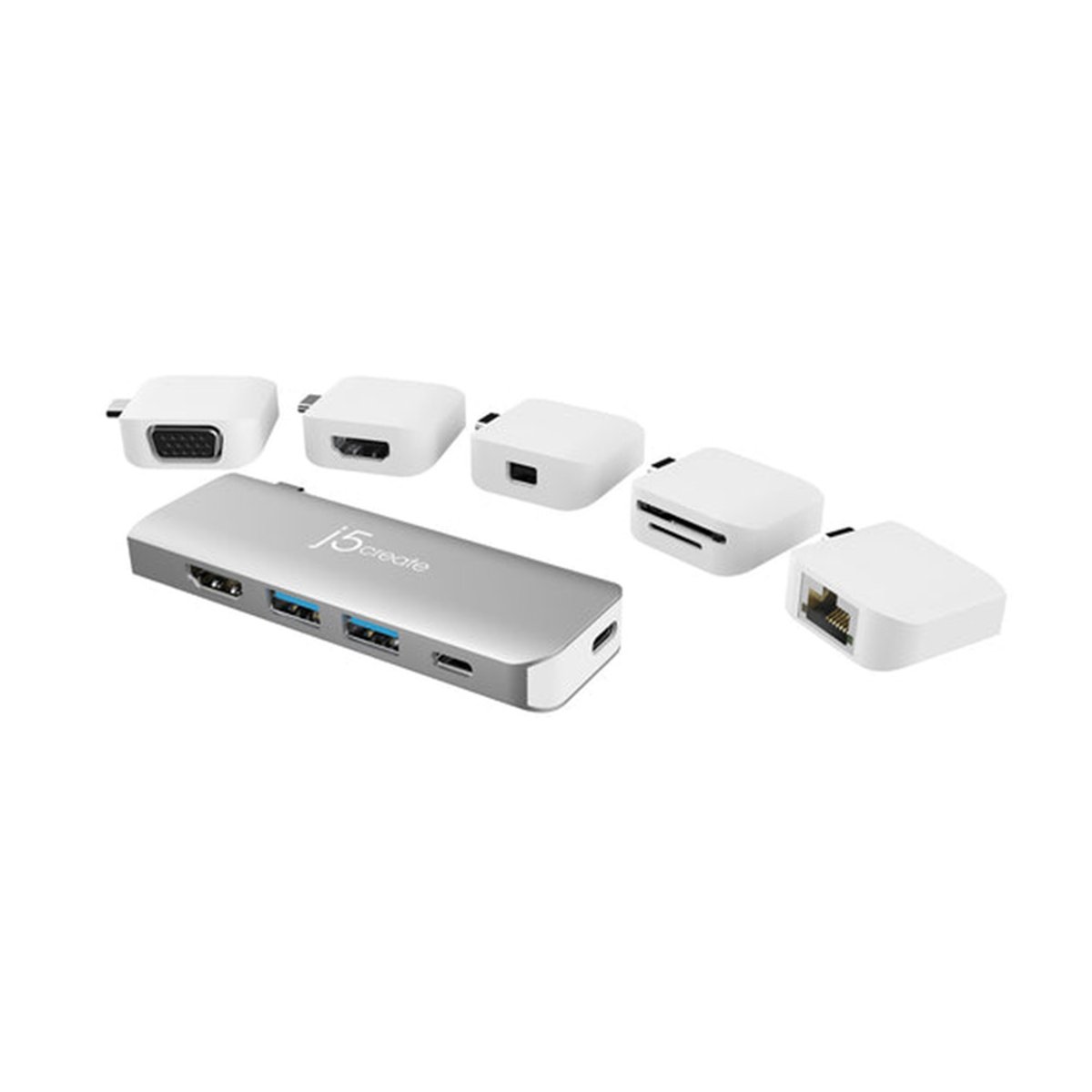 j5create JCD389 USB-C 11合1磁吸式 擴充基座套件組