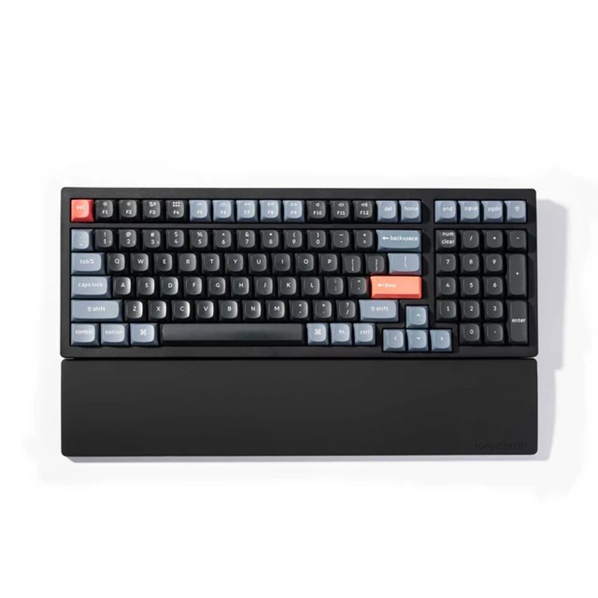 Keychron Silicone Palm Rest 矽氧樹脂手托(PR51)(K4 Pro / Q5 / V5 / V5 Max (390.5mm)-黑色)