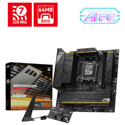 MSI B850M POWER WIFI mATX主機板