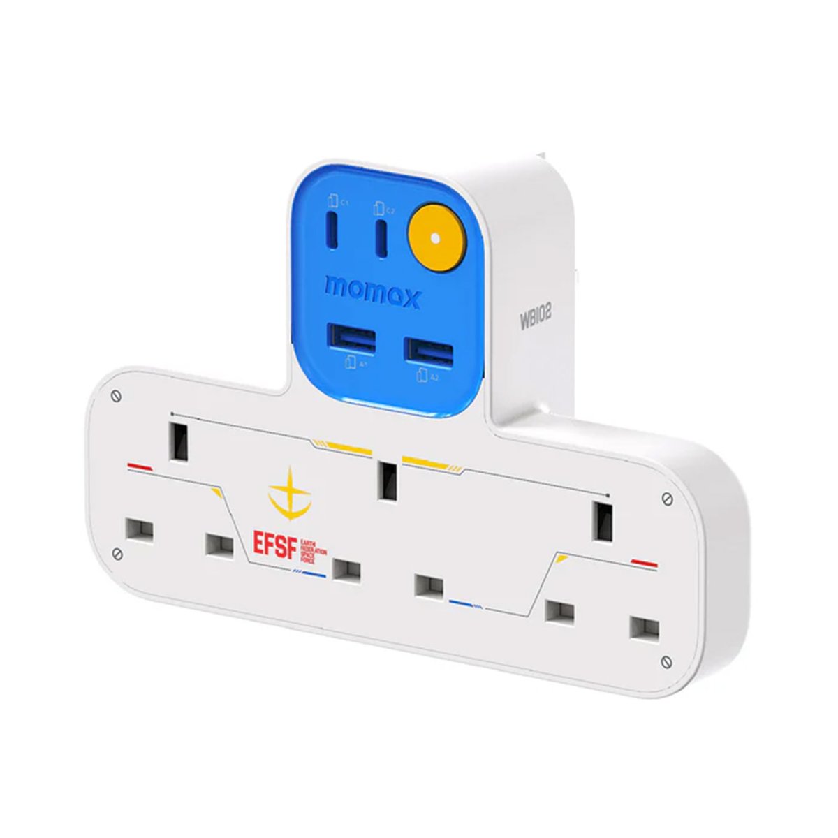 MOMAX 1-Charge Work Flow 35W 2A2C 3口T型插座(US19)(高達-白)