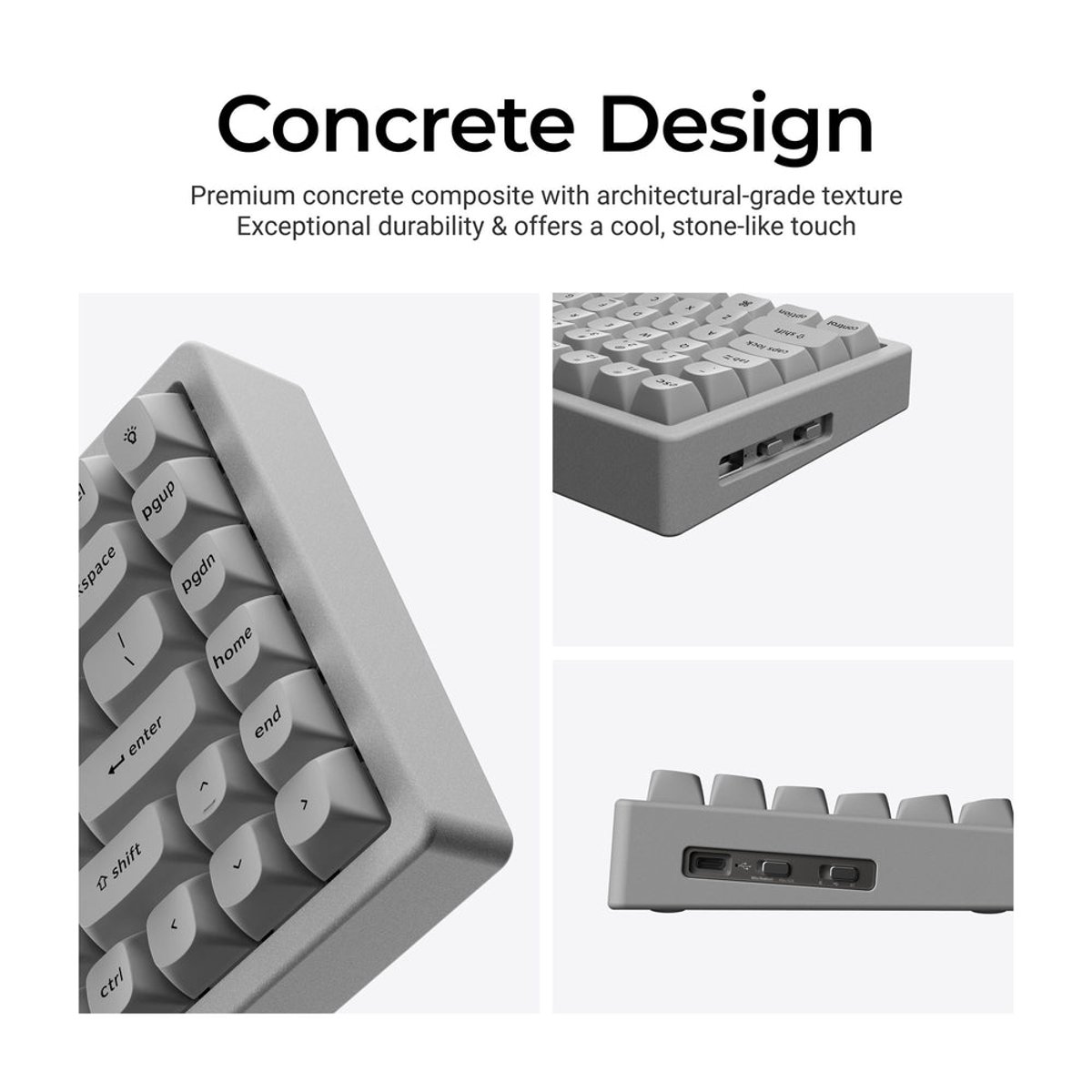Keychron K2 HE (K2H-F1C) QMK 三模無線磁軸鍵盤(特別版-Concrete Edition)
