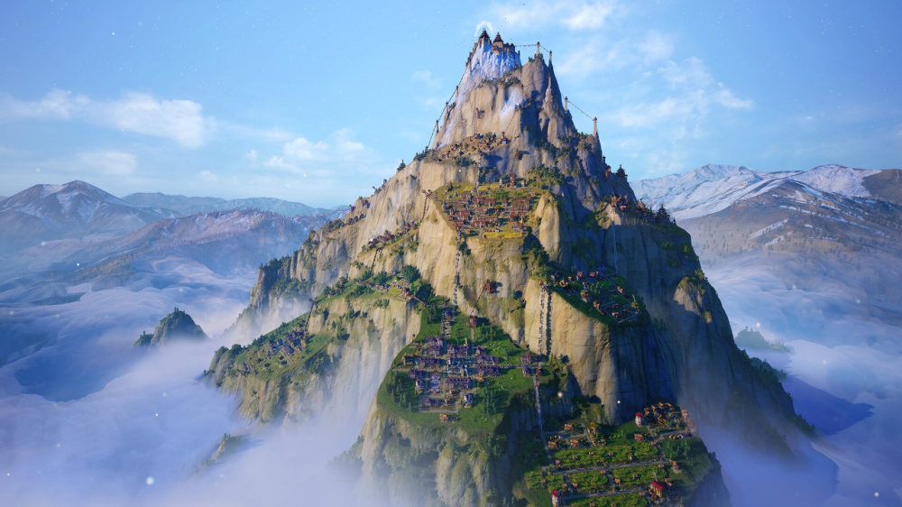 萊薩拉：巔峰王國 雲海上的山城與峰頂建築