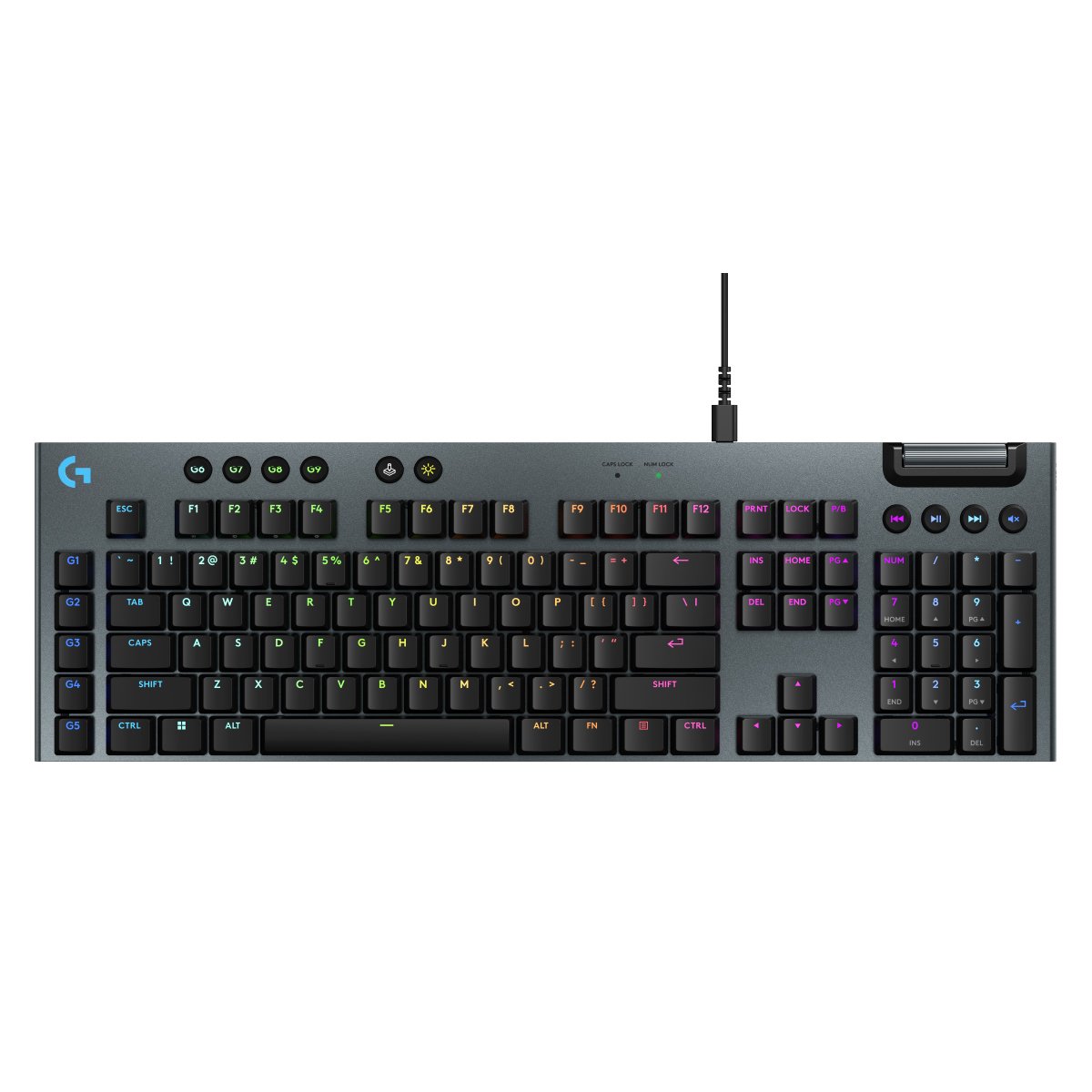Logitech G915 X RGB 有線 機械電競鍵盤(Tactile-黑色)